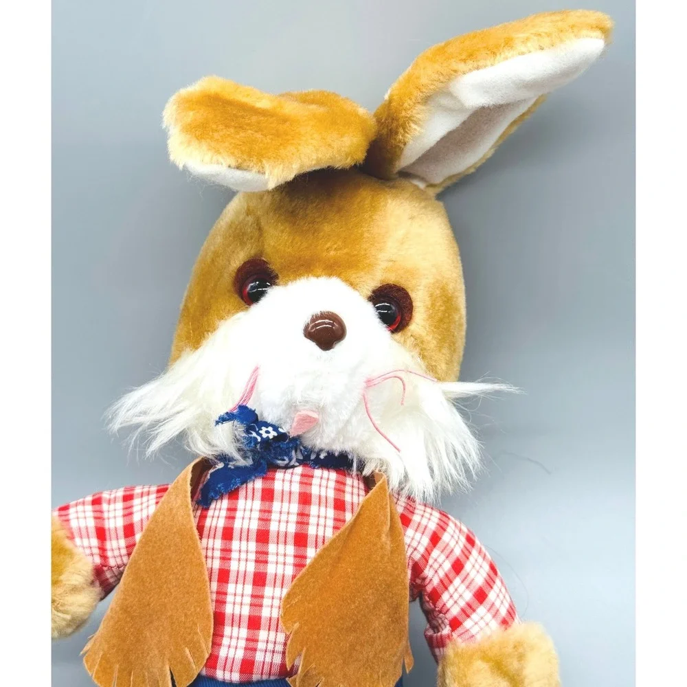 Knickerbocker Cowgirl Cowboy Bunny Rabbit Plush Animals of Distinction 15